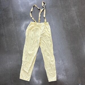 True Vintage Raison Detre Single Stitch Yellow Suspender Trousers 26x28
